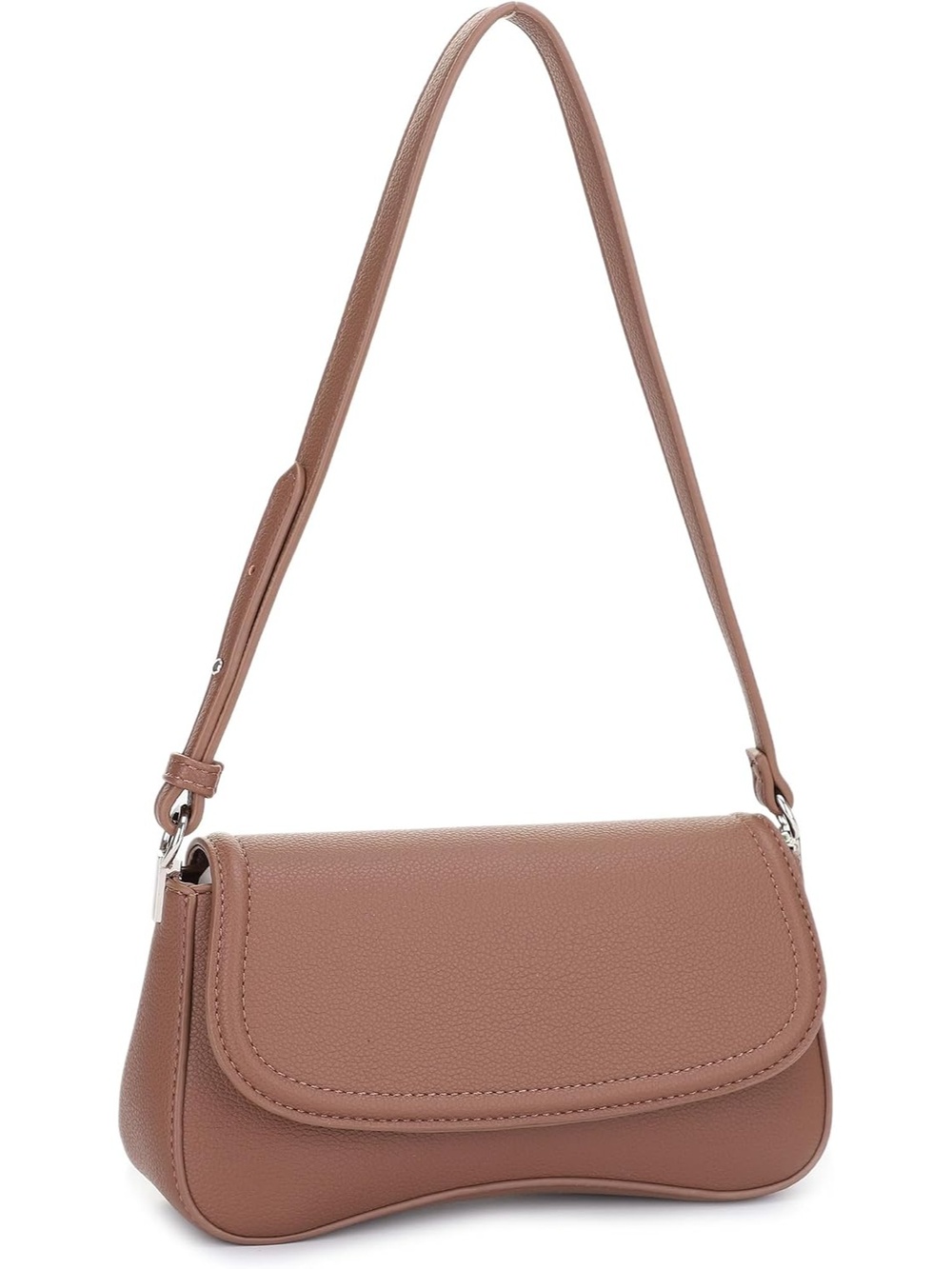 〽️ Women's Brown Small Underarm Purse With Adjustable Strap Shoulder Bags